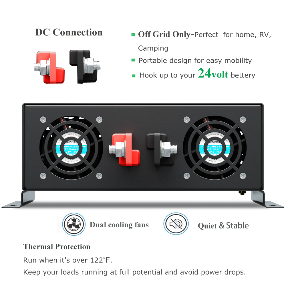 Reliable 5000W Wired Control P - Pure Sine Wave Inverter 5000W 48V 220V review and price
