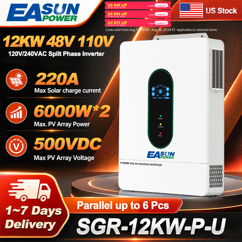 EASUN POWER 12KW Split Phase G - Grid Tie Inverter Limiter 2000W review and price
